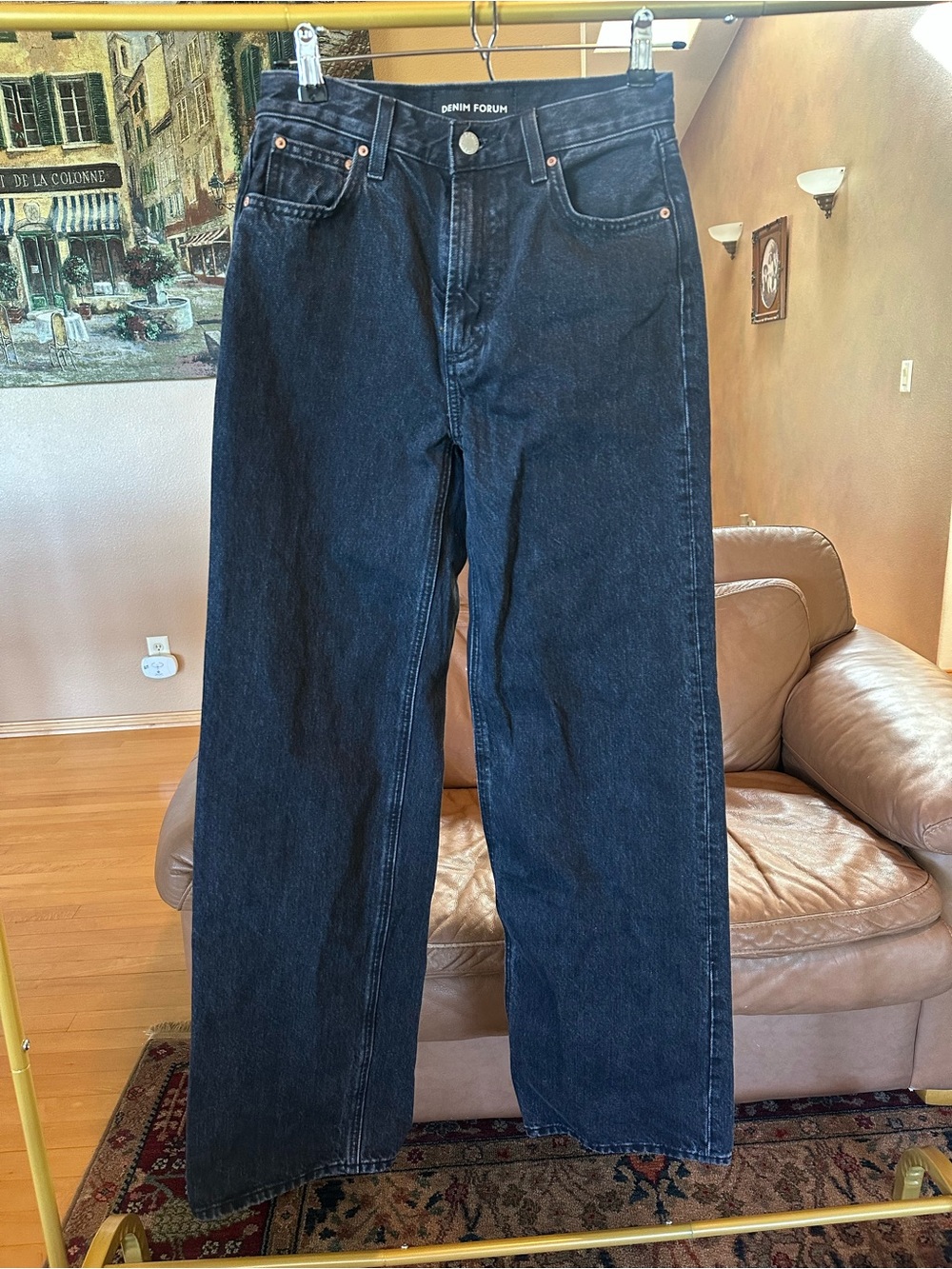 Aritzia Denim Forum Farrah high-rise wide-leg jeans in a size 25 32L